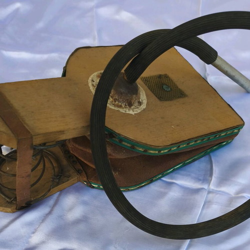 Old wooden bellows like new