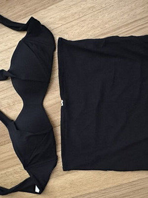 Calzedonia μαύρο μαγιό ψηλόμεσο νούμερο 38