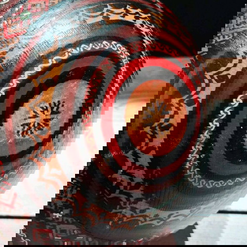 XL Handmade Wooden Pysanka Egg like new Karpathian Folk Art