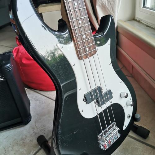 Behringer bass and amplifier used, professionally set up