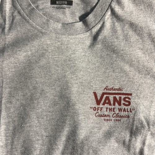 Vans T Shirt Grey Size Medium Like New