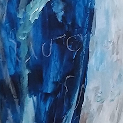 You Are Free Abstract Large Painting New, Acrylic on Paper