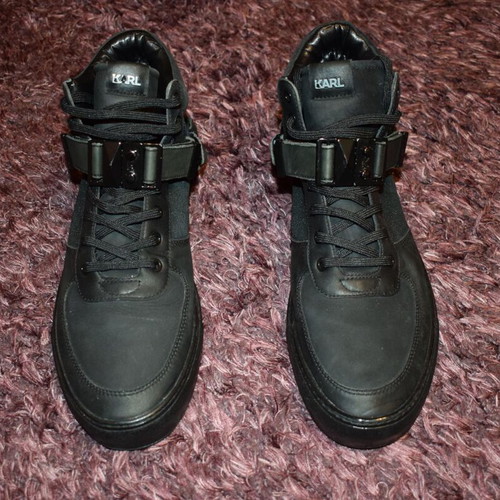 Karl Lagerfeld Eclipse HI Mix men's casual shoes new, black, size 43