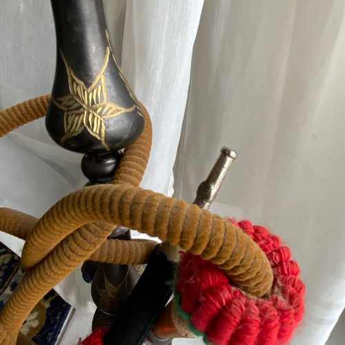 Handmade hookah used, height 70 centimeters