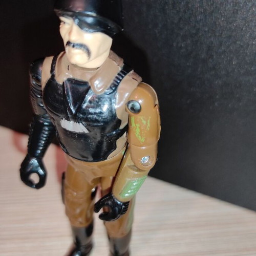 G.I.JOE Major Bludd (v1) 1983 figure used with equipment
