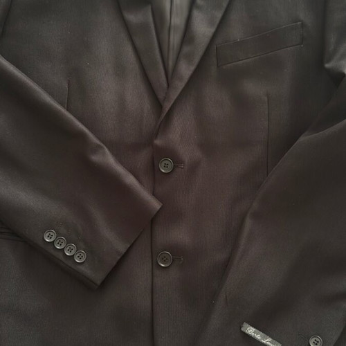 Berto Lucci men's suit Large black like new