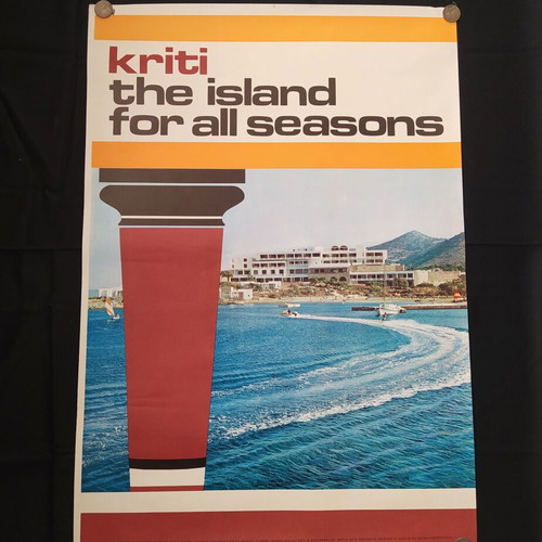 Genuine EOT promotional poster Crete 1971 like new