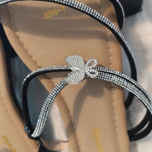 Passarella flat sandals with rhinestones size 40 new