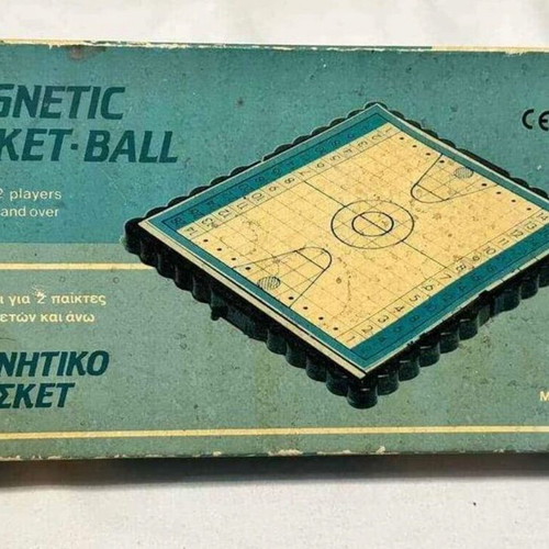 Magnetic basketball game Greek vintage like new