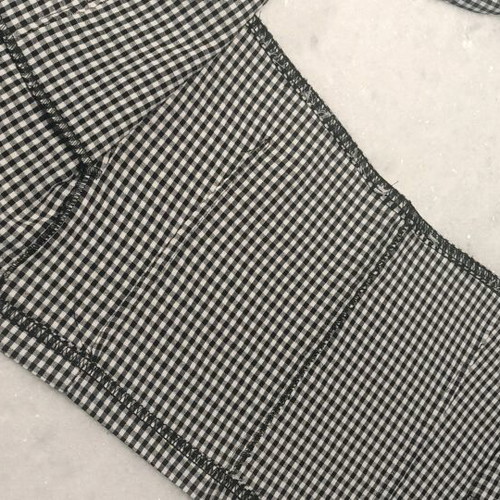 Vintage black and white gingham crop top halter neck like new