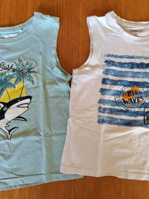 Orchestra sleeveless t-shirts for boys 7-8 years used, pack of 2