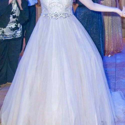 Rebecca Johnson Design wedding dress used, size M, beige