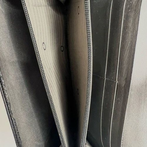 Montblanc black leather wallet used