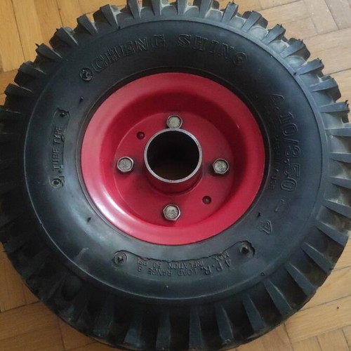 Heavy-duty cart wheel like new, inner diameter 35mm