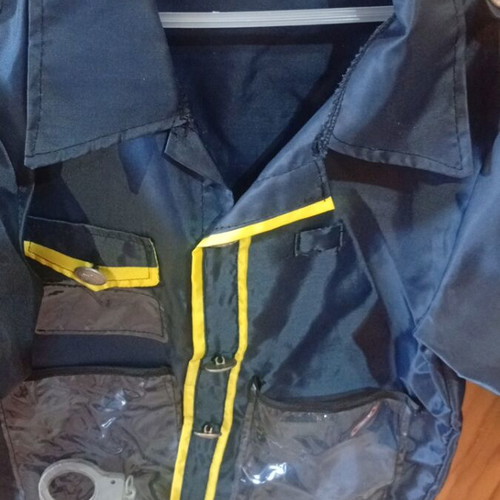 Children's Police Costume like new, includes shirt and hat, size 4-5 years