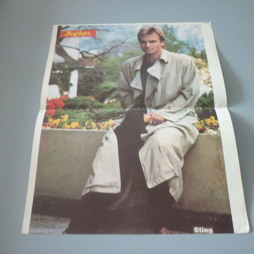Sting / Ratt double collectible poster used from Agori magazine
