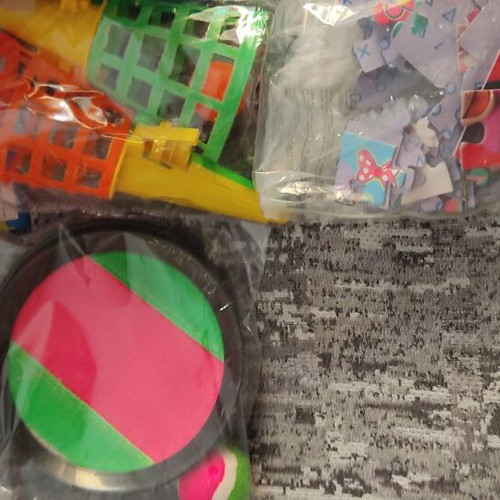 Toys used, various types