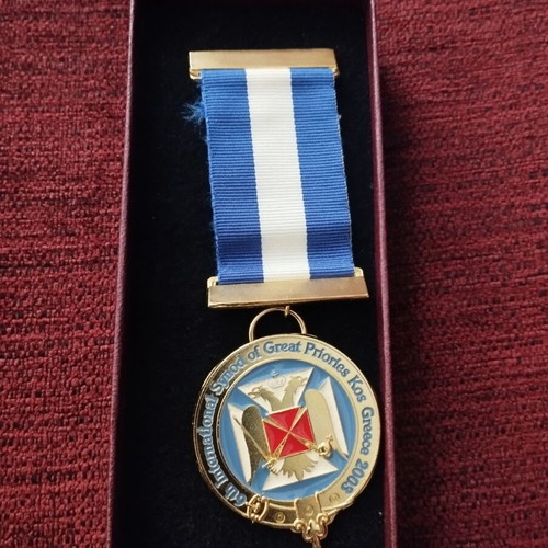 Commemorative Medal from 6th International Synod of Great Priories Kos Greece 2003 like new