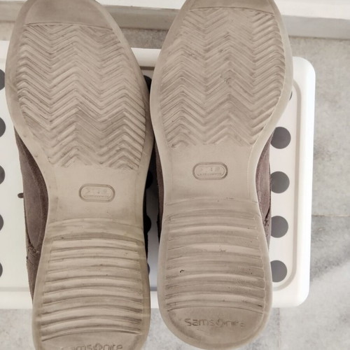 Samsonite Suede Casual Shoes Size 41 Like New Gray Brown