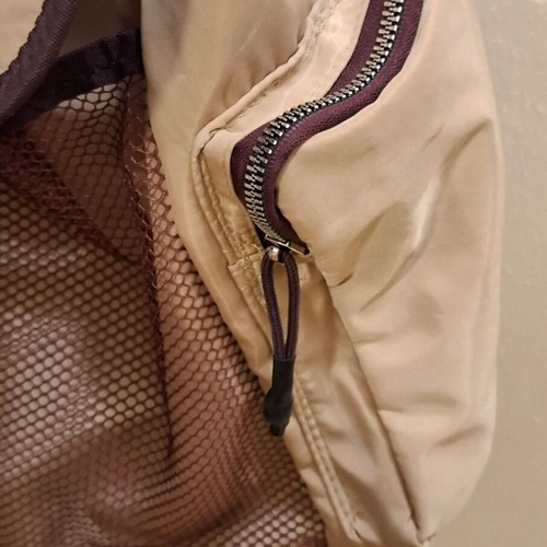 Backpack like new beige and black shoulder bag