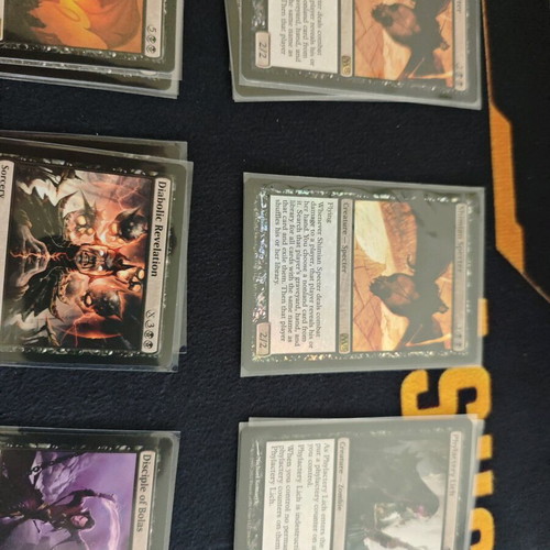 MTG M13 Black Cards Collection like new with sleeves, 238 cards