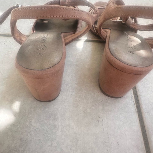 Marco Tozzi Women's Sandals with Chunky Low Heel in Beige New