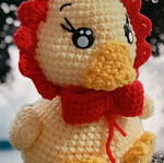 Handmade knitted duck new