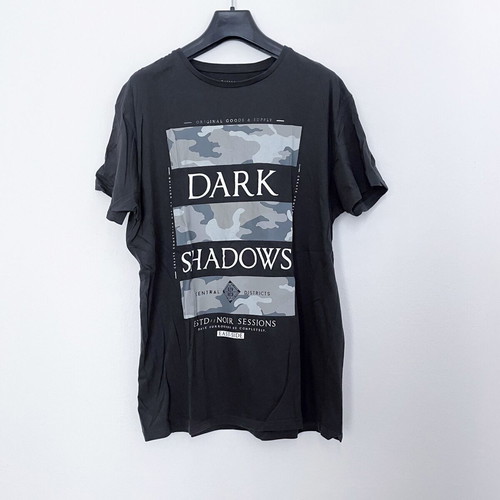 Primark short-sleeve T-shirt used, size XL, black