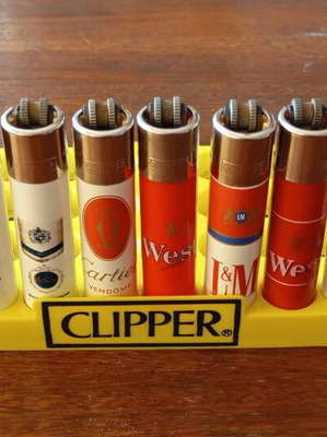 Collector Clipper lighters like new, set of 10 pieces