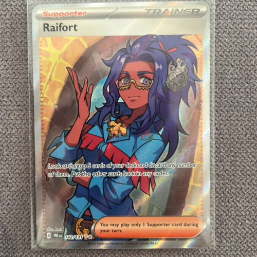 Pokemon TCG Raifort 142 Prismatic Evolutions like new