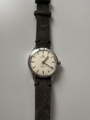 Omega Seamaster 30 αυτόματο ρολόι μεταχειρισμένο, μοντέλο 1958 με δερμάτινα λουράκια