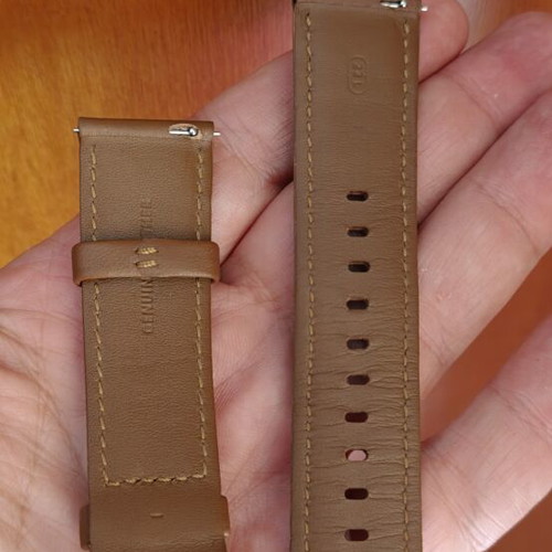 Huawei GT 22mm genuine leather watch strap, silver buckle
