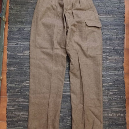 British Army wool military battle trousers like new 1951 size 34
