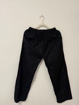 Cotton and linen pants one size black with pockets new from India