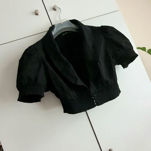 Cotton bolero new, size L, black