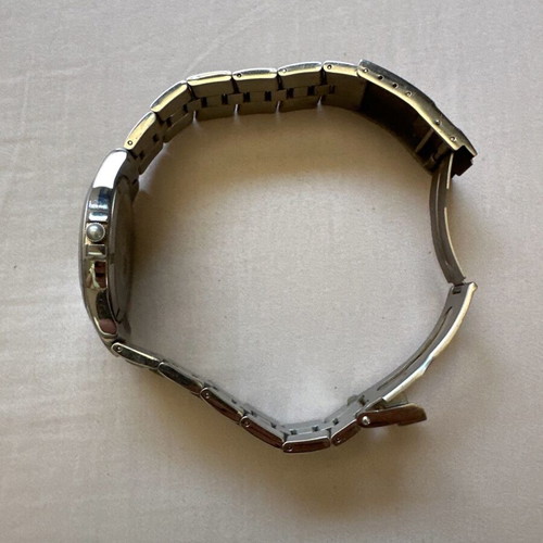 Candino Swiss watch titanium with blue dial and silver bracelet like new