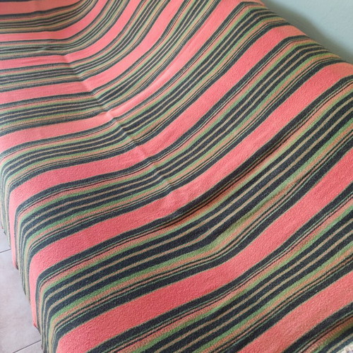 Vintage woolen woven rug used, 1950s, 210x150 cm