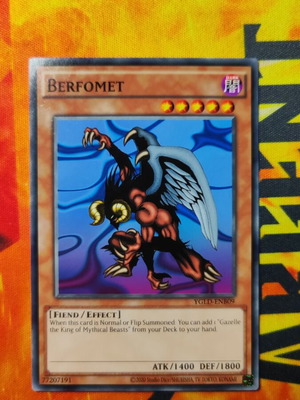 Berfomet Yu-Gi-Oh! card new YGLD