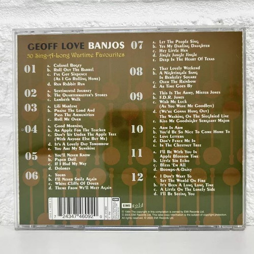 The Geoff Love Banjos 50 Sing-A-Long Wartime Favourites CD new