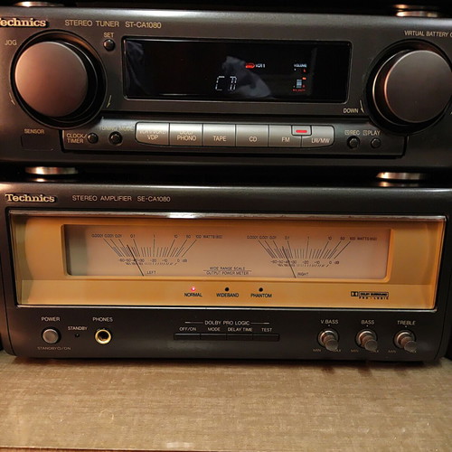 Technics SC-CA1080 / CA1060 Vintage Hi-Fi Component System used with speakers