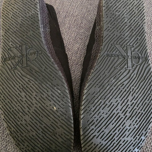 Calvin Klein men's black espadrilles like new, size 44