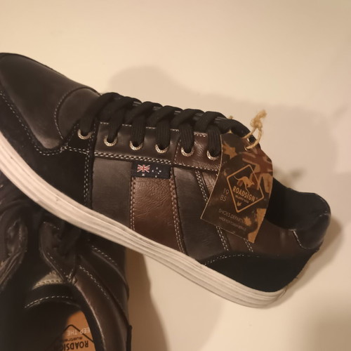 Roadsign Casual Sneakers Size 43 New Black Brown