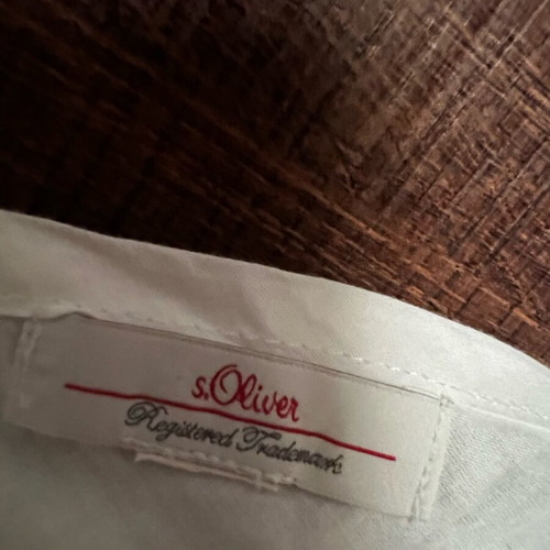 S.Oliver handkerchief new, 100% cotton, white