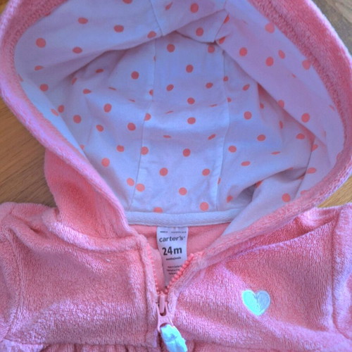 Carter's baby terry romper used for girl
