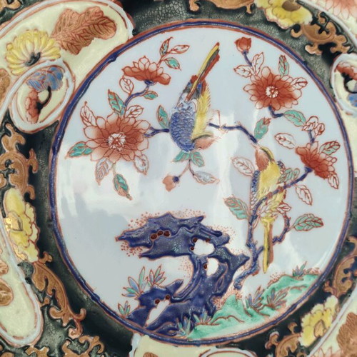 Qianlong Style Porcelain Plate used, handmade decorative