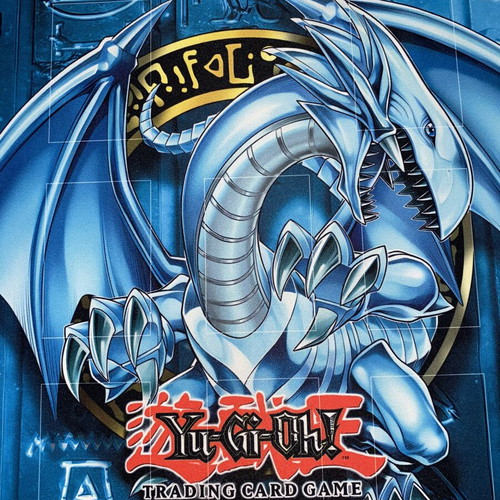 Yu Gi Oh Blue Eyes White Dragon Playmat like new fabric