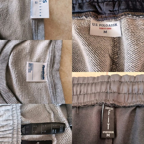 Reebok sweatshirt size S and Adidas, DeFacto, U.S.POLO ASSN. sweatpants size M used