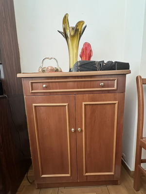 Small wooden cabinet with drawer