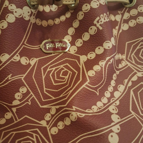 Folli Follie handbag like new, beige and red