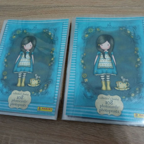 Santoro albums with Panini cards used, 2 pieces